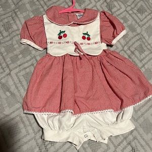 Nannette Cherry Romper 6/9 months